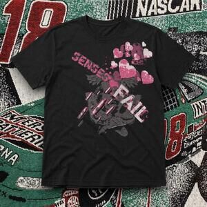 Senses Fail Hearts Graphic Tee Black Unisex